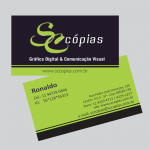 Cartão de Visita  1000 unid – Papel Couche 300 grs. 4x4