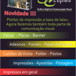 Folder quantidade 2500 – 15×20 cm – Couche 115 grs. 4×4